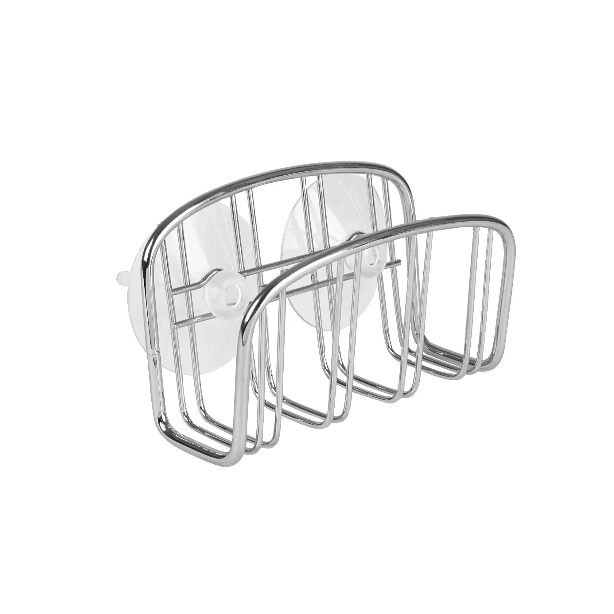 Chrome Suction Sponge Holder for the Kitchen Sink (5-Pack)